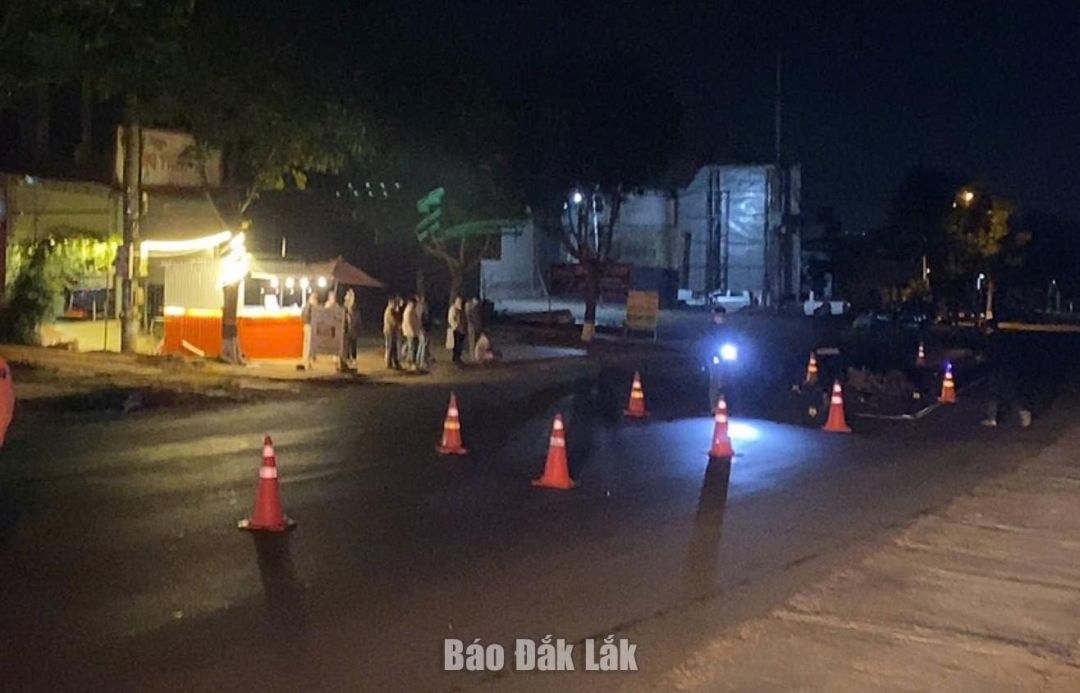 Hiện trường vụ tai nạn.