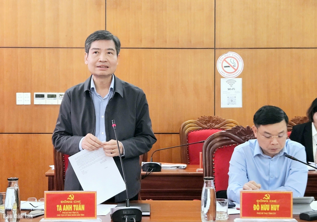 Tạ Anh Tuấn, Phó Bí thư Tỉnh ủy, Chủ tịch UBND tỉnh