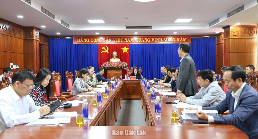 Các đại biểu tham dự buổi làm việc.