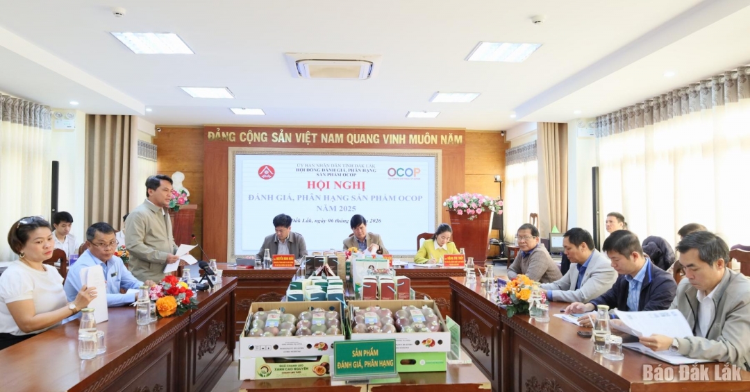 Hội đồng đánh giá, phân hạng sản phẩm OCOP cấp tỉnh đã tổ chức đánh giá, phân hạng sản phẩm