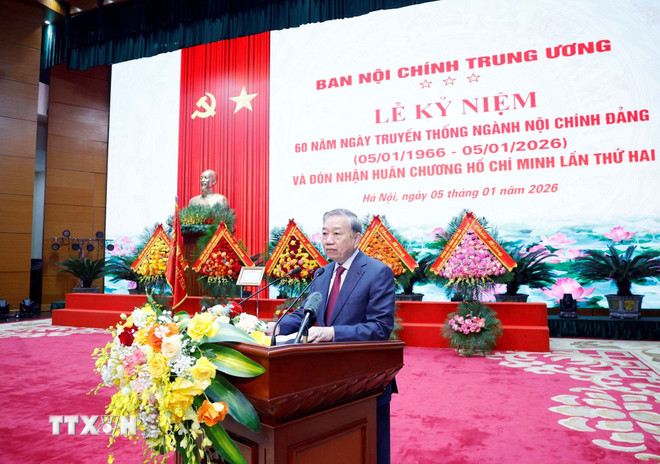 Tổng Bí thư Tô Lâm phát biểu chỉ đạo. Ảnh: TTXVN