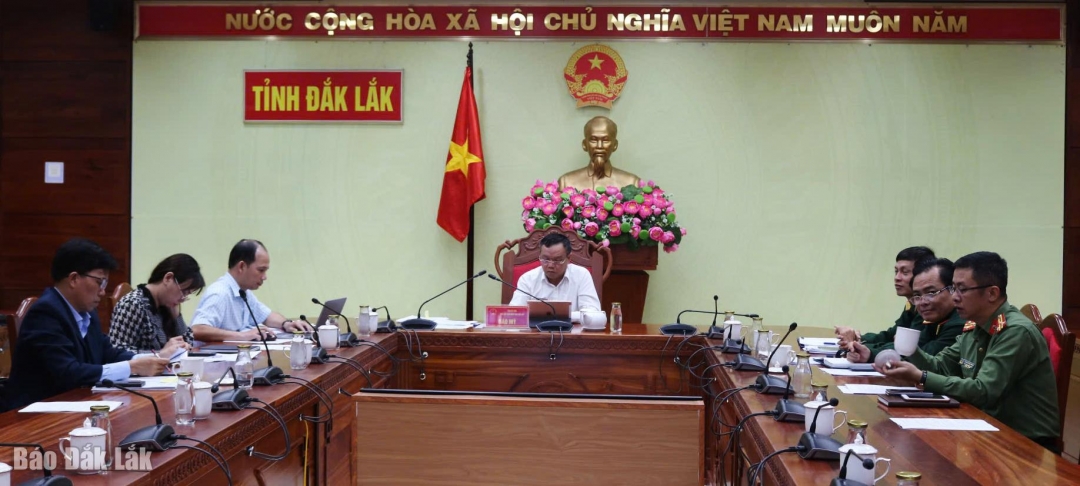 Phó Chủ tịch UBND tỉnh chủ trì hội nghị tại điểm cầu tỉnh Đắk Lắk