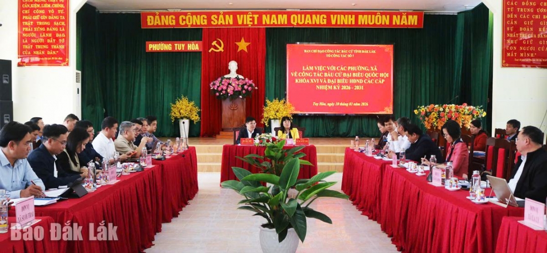 Quang cảnh buổi làm việc.