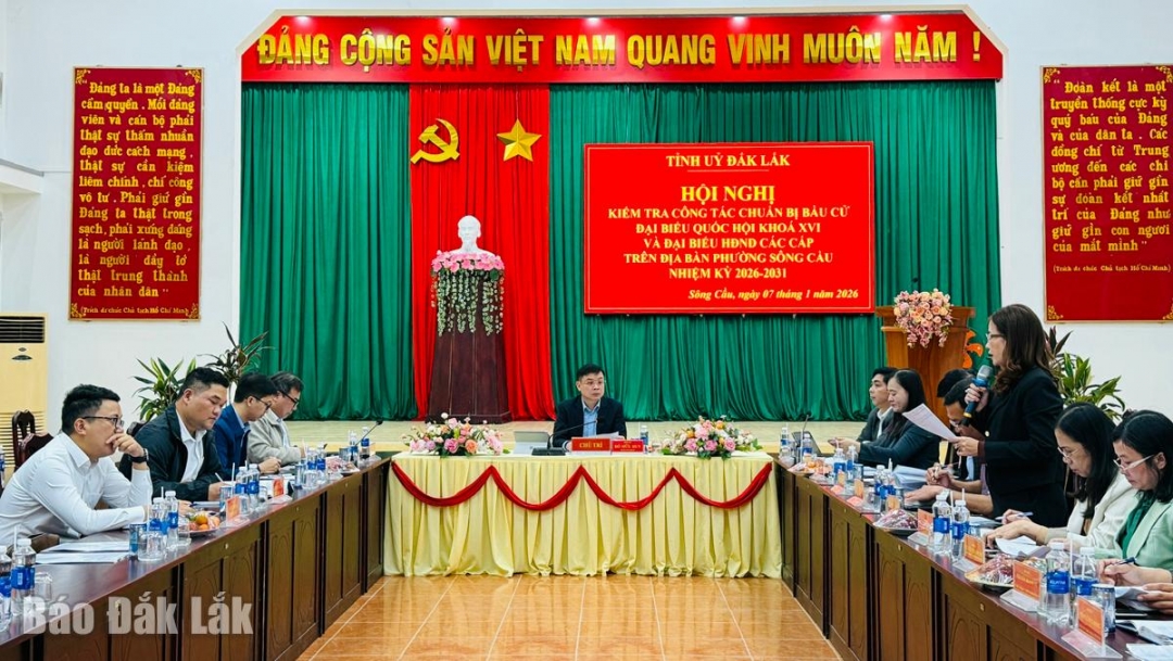 Quang cảnh buổi kiểm tra.