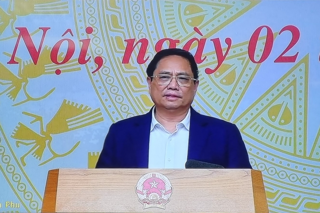 Thủ tướng Chính phủ Phạm Minh Chính phát biểu kết luận phiên họp.