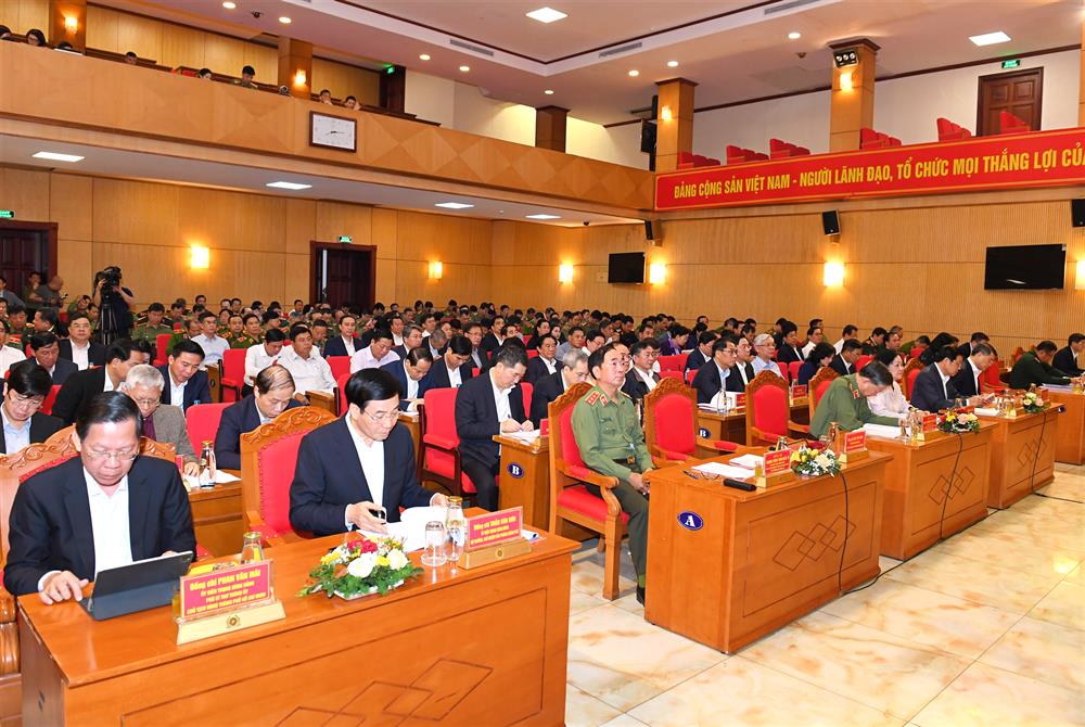 Các đại biểu tham dự hội nghị tại điểm cầu Trung ương.