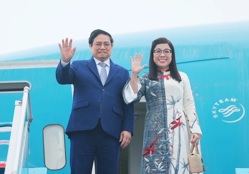 Thủ tướng Phạm Minh Chính và Phu nhân rời Hà Nội, lên đường tham dự Hội nghị Cấp cao Đặc biệt kỷ niệm 50 năm quan hệ ASEAN-Australia, thăm chính thức Australia và thăm chính thức New Zealand.