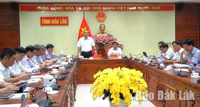 Kết luận cuộc họp, Phó Chủ tịch UBND tỉnh Võ Văn Cảnh 