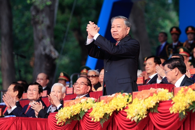 Tổng Bí thư Tô Lâm tại Lễ Kỷ niệm- Ảnh: VGP/Nhật Bắc