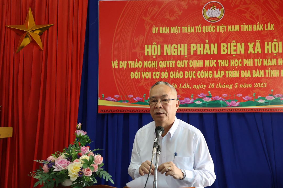 Phó Chủ tịch Thường trực Uỷ ban MTTQ Việt Nam tỉnh Lê Xuân Sương