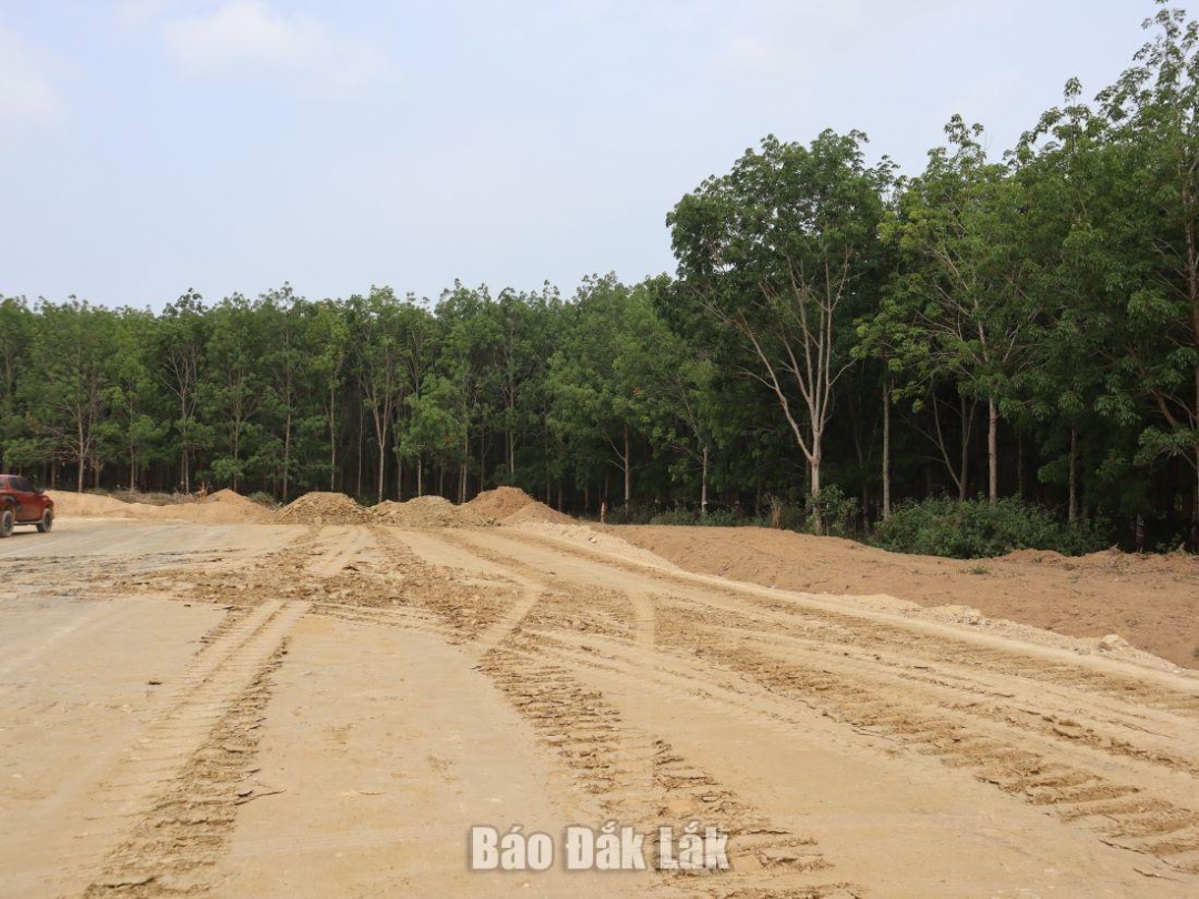 Một vị trí đất rừng cần chuyển mục đích sử dụng để thực hiện Dự án cao tốc Khánh Hòa - Buôn Ma Thuột đoạn qua địa bàn huyện Ea Kar.