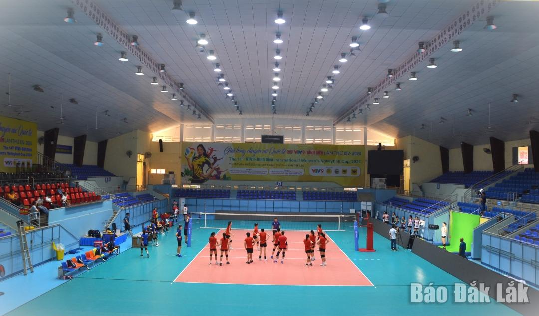 Nhà thi đấu Thể dục thể thao tỉnh đã sẵn sàng cho giải đấu quốc tế quy mô.