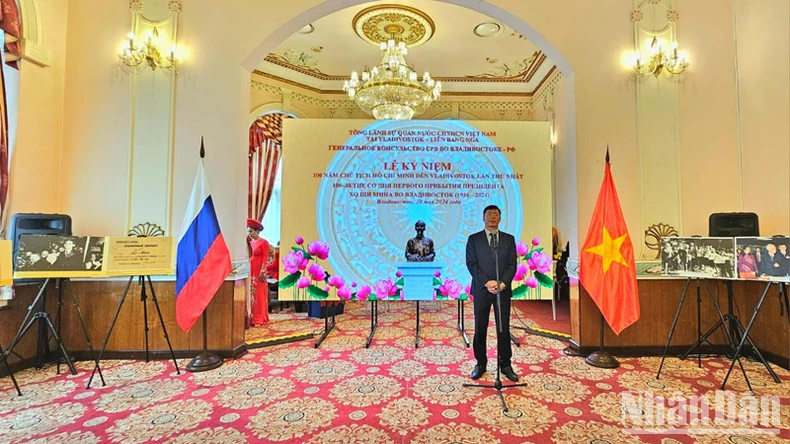 Tổng Lãnh sự Việt Nam tại Vladivostok Nguyễn Đăng Hiền phát biểu.