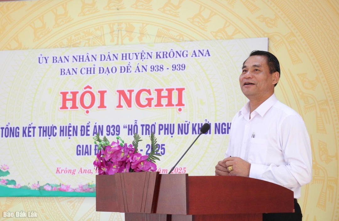 Phó Chủ tịch Thường trực UBND huyện Krông Ana Hoàng Minh Giám