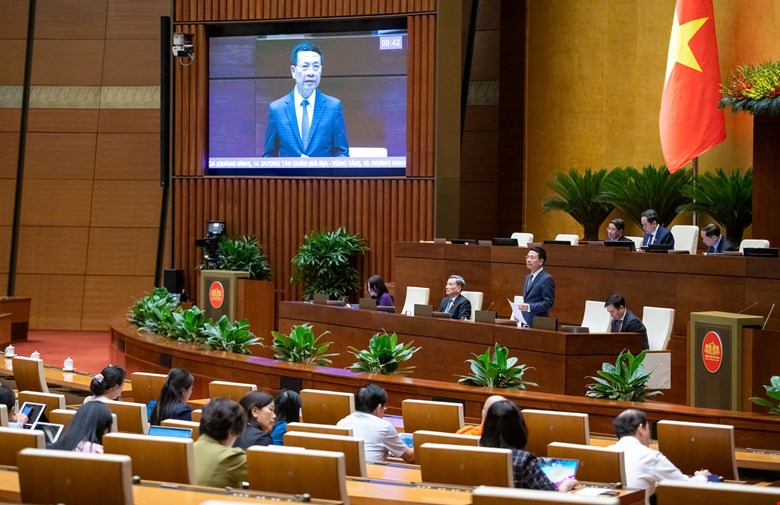 Quang cảnh phiên thảo luận. Ảnh: quochoi.vn