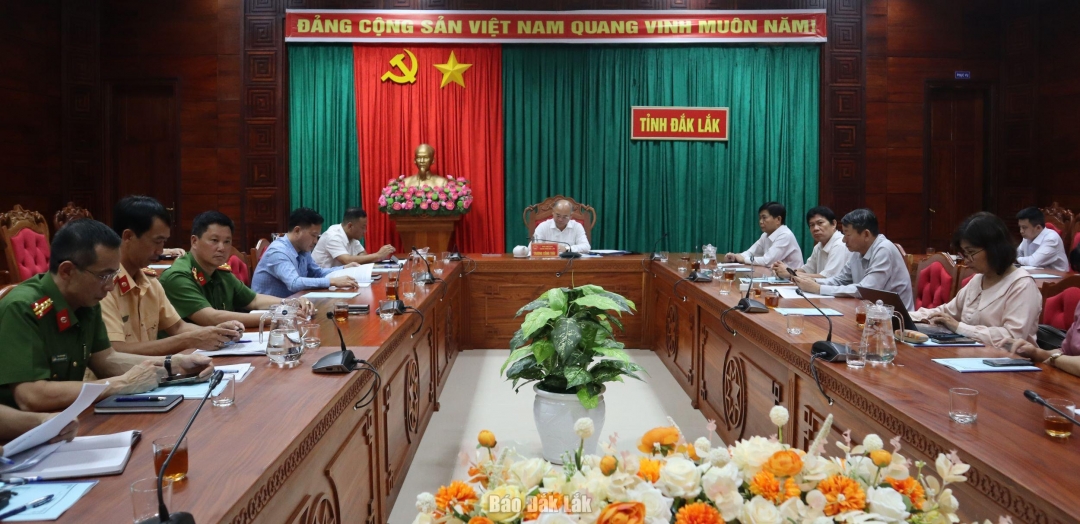 Các đại biểu dự hội nghị tại điểm cầu Đắk Lắk.