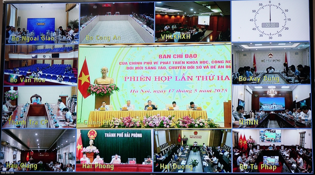 Đại biểu tham dự hội nghị tại các điểm cầu 