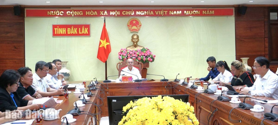 Các đại biểu tham dự tại điểm cầu Đắk Lắk.