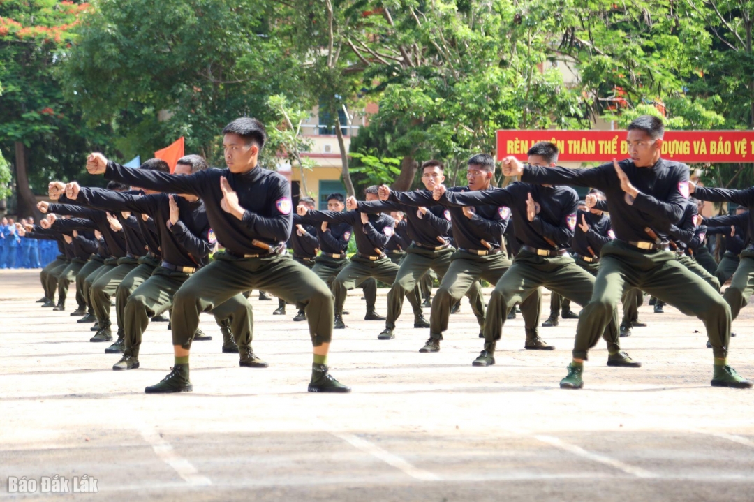 ... biểu diễn võ thuật CAND,