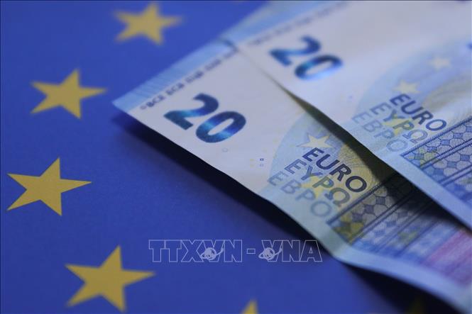 Đồng euro tại Brussels, Bỉ. Ảnh: THX/TTXVN