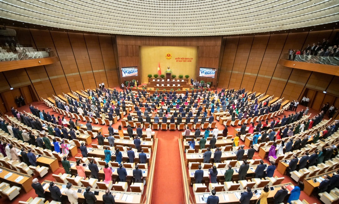 Khai mạc Kỳ họp thứ 9, Quốc hội khóa XV. Ảnh: quochoi.vn