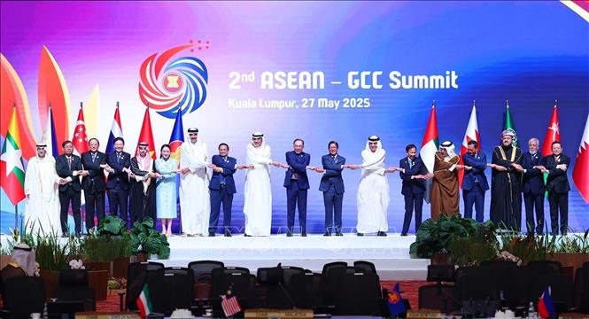 Lãnh đạo các nước ASEAN và GCC tại Hội nghị Cấp cao ASEAN - GCC lần thứ hai. Ảnh: Dương Giang/TTXVN