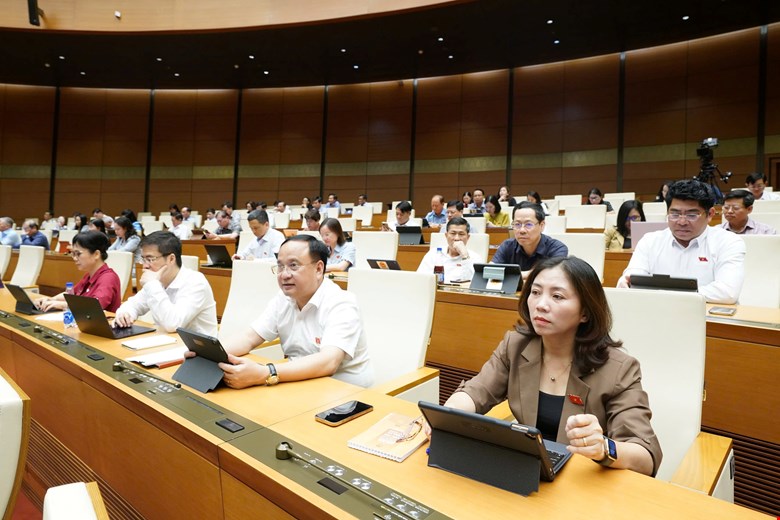 Đại biểu tham dự phiên làm việc. Ảnh: quochoi.vn