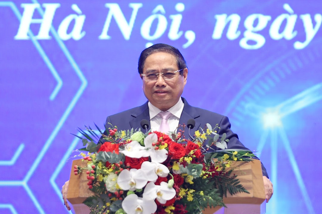 Thủ tướng Chính phủ Phạm Minh Chính phát biểu tại buổi tọa đàm. Ảnh: baochinhphu.vn