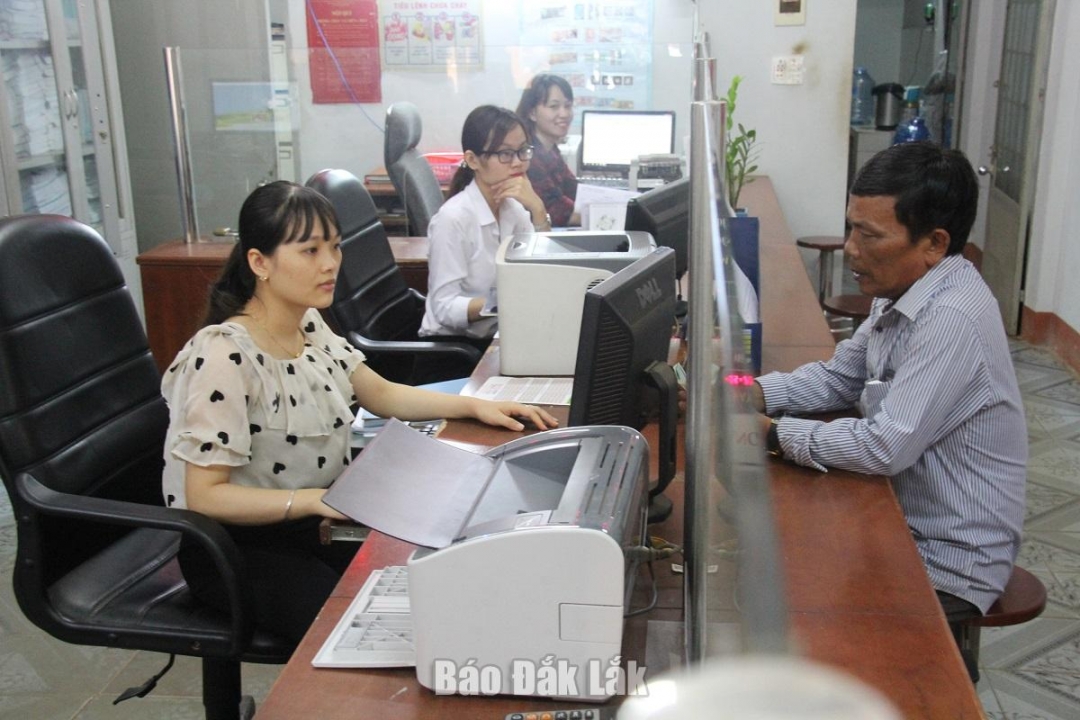 Một Quỹ tín dụng nhân dân hoạt động trên địa bàn huyện Ea Kar