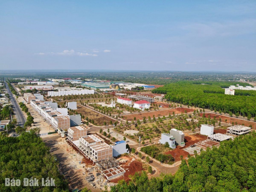 Một khu đô thị đang hình thành trên địa bàn TP. Buôn Ma Thuột.