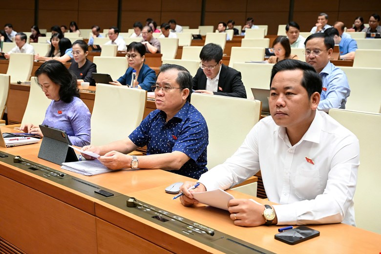 Đại biểu tham dự phiên làm việc. Ảnh: quochoi.vn