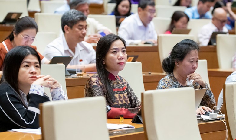 Đại biểu tham dự phiên làm việc. Ảnh: quochoi.vn