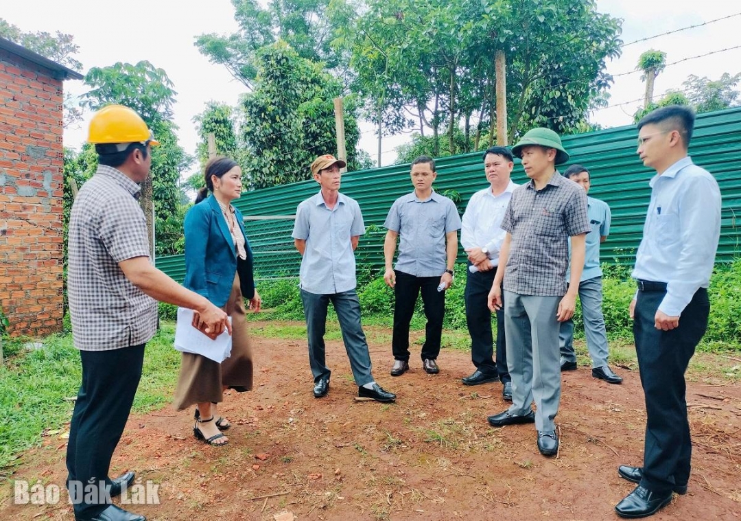 Đoàn kiêm tra huyện Krông Búk
