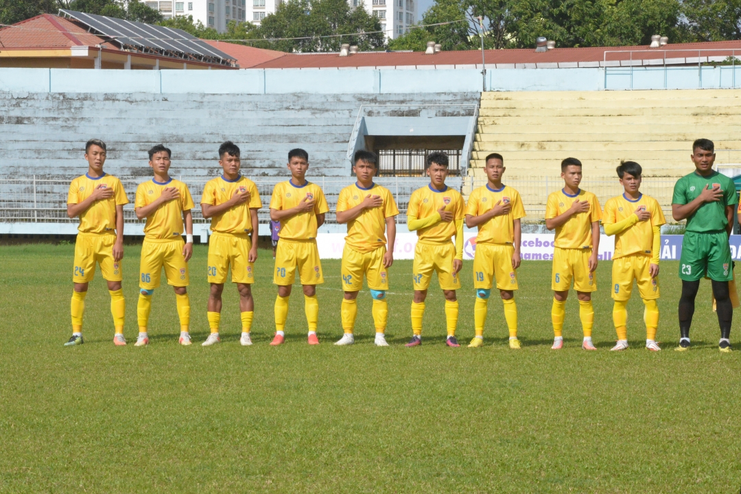 Các cầu thủ Câu lạc bô bóng đá Đắk Lắk toàn thắng 6 trận ở lượt đi.