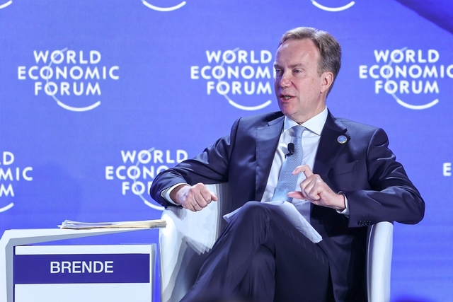 Chủ tịch điều hành WEF Borge Brende cho biết cộng đồng quốc tế biết đến Việt Nam là một trong những quốc gia có tăng trưởng kinh tế cao trong khu vực. Ảnh: VGP