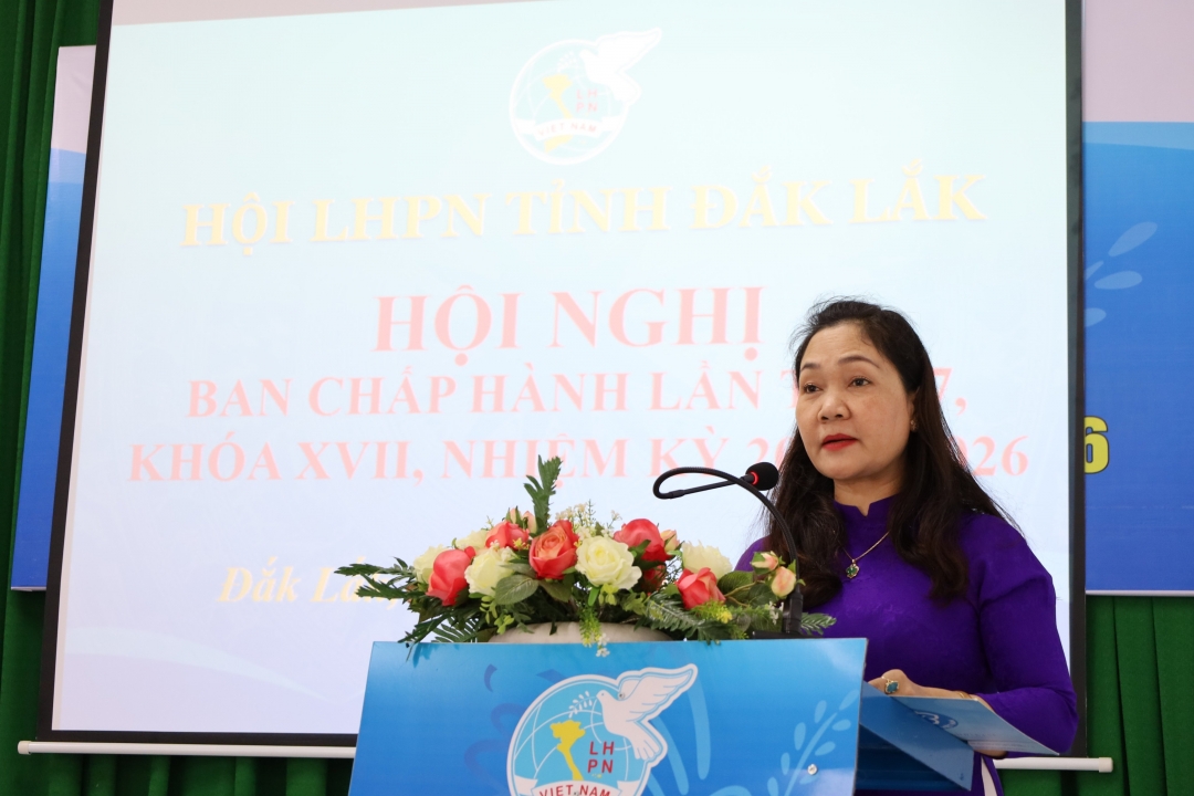 Chủ tịch Hội LHPN tỉnh Tô Thị Tâm 