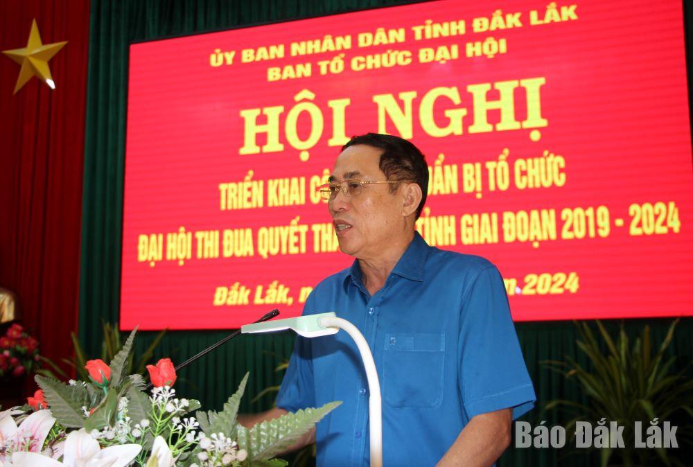 Phó Chủ tịch UBND tỉnh Võ Văn Cảnh phát biểu chỉ đạo hội nghị.