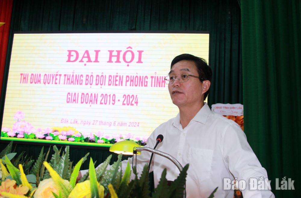 Bí thư Tỉnh ủy Nguyễn Đình Trung phát biểu chỉ đạo Đại hội.