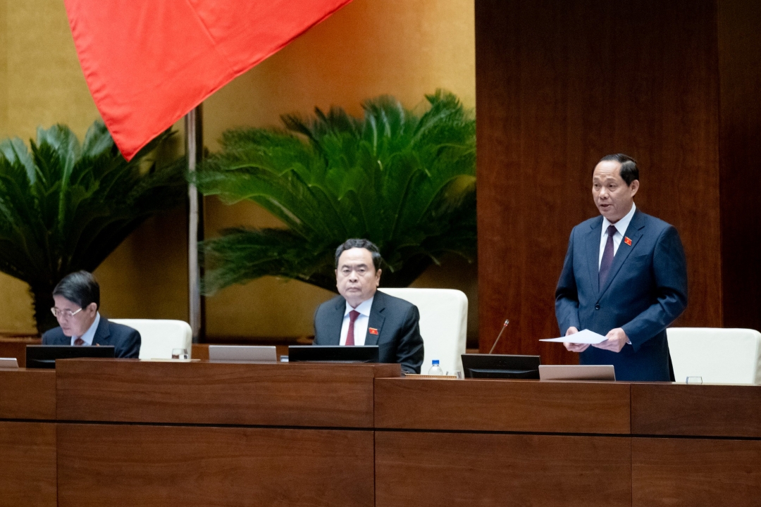 Phó Chủ tịch Quốc hội Trần Quang Phương kết luận nội dung thảo luận. Ảnh: quochoi.vn