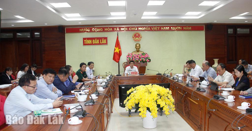 Quang cảnh cuộc họp tại điểm cầu Đắk Lắk