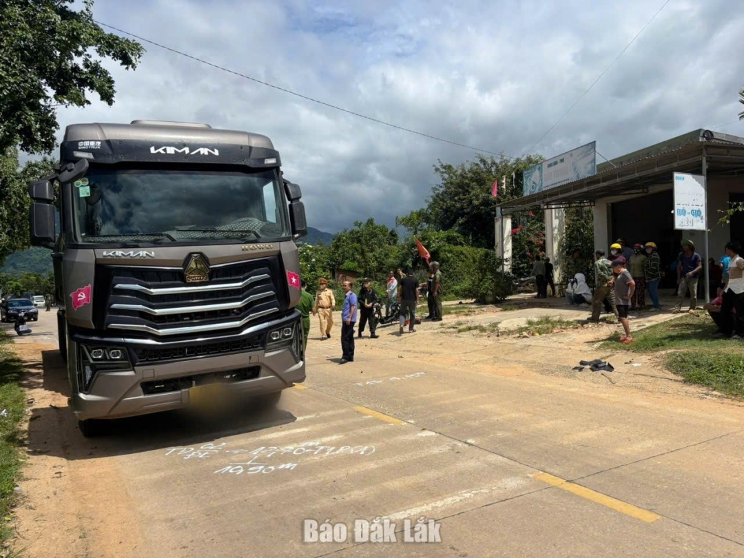 Hiện trường vụ tai nạn.