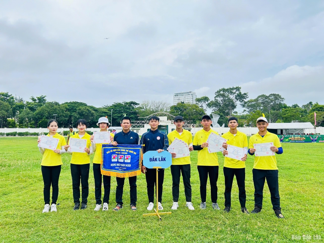 Đội tuyền bắn cung Đắk Lắk xuất sắc đoạt vị trí thứ 2 toàn đoàn tại giải.