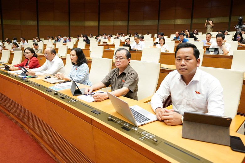 Đại biểu tham dự phiên làm việc. Ảnh: quochoi.vn