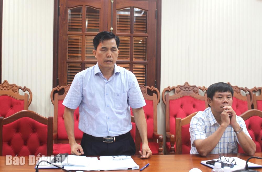 Chánh Văn phòng Đoàn ĐBQH và HĐND tỉnh Nguyễn Xuân Đá thông tin một số nội dung liên quan.