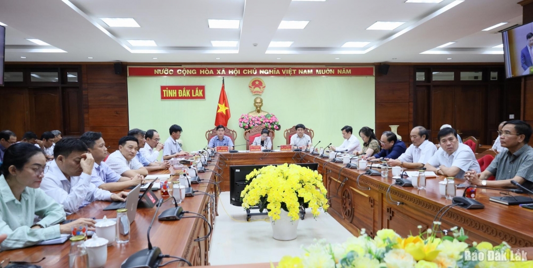 Các đại biểu tham dự tại điểm cầu Đắk Lắk.