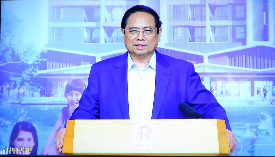 Thủ tướng Chính phủ Phạm Minh Chính phát biểu chỉ đạo tại hội nghị