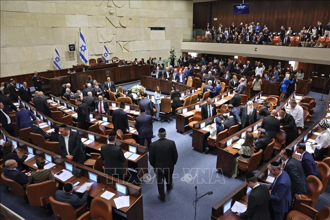 Toàn cảnh một phiên họp Quốc hội Israel tại Jerusalem. Ảnh tư liệu: AFP/ TTXVN