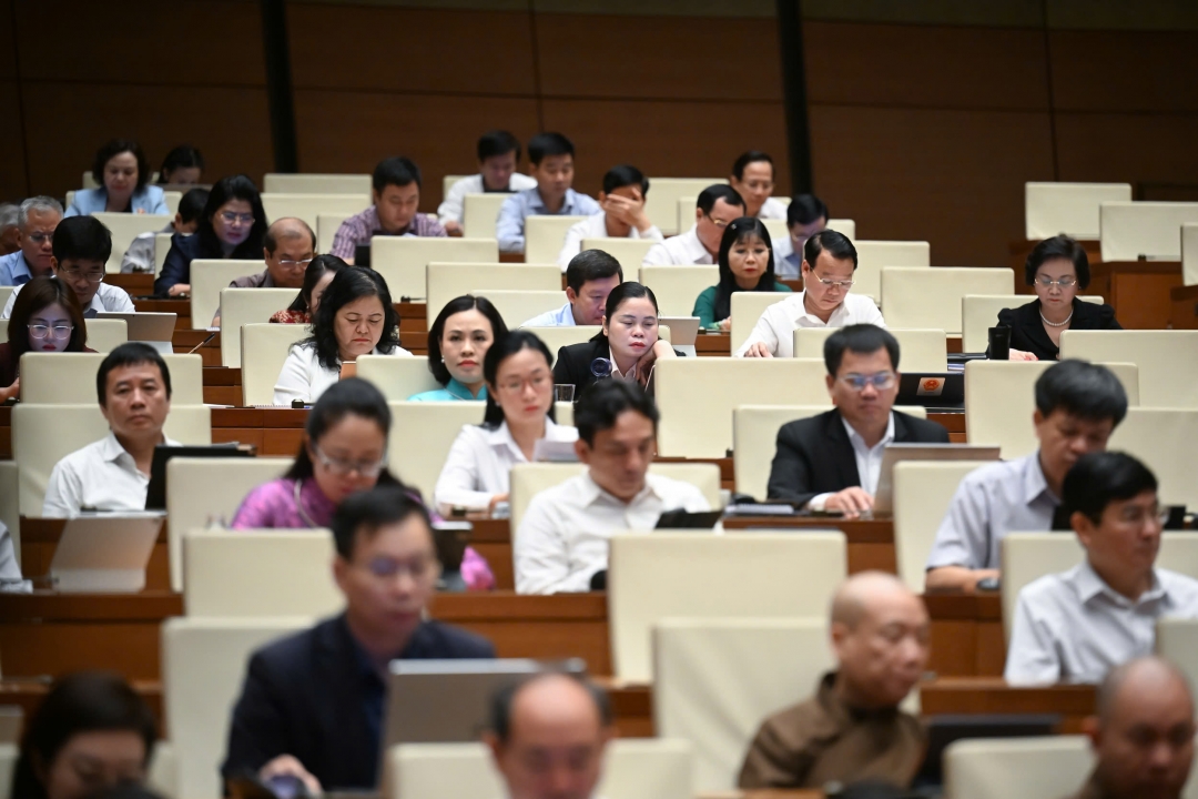 Đại biểu tham dự phiên làm việc. Ảnh: quochoi.vn