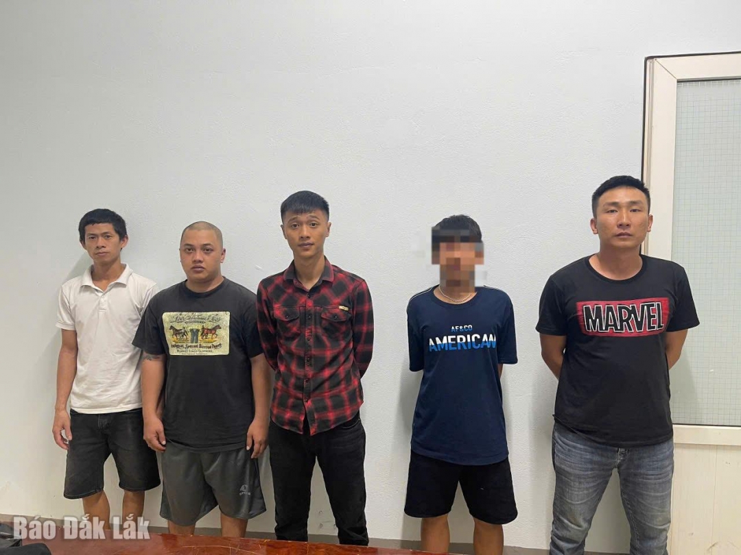 Các đối tượng liên quan đến vụ ẩu đảu trước cổng bệnh viện.