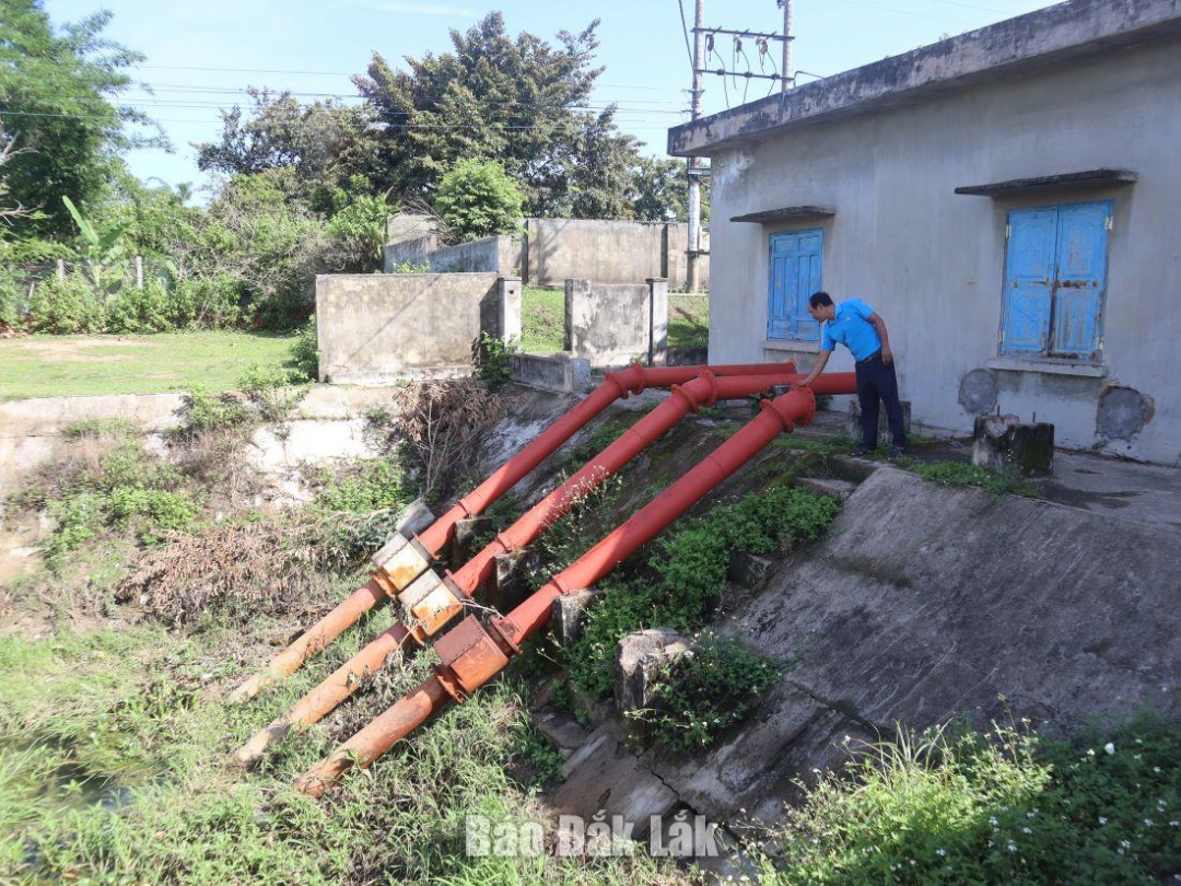 Công trình trạm bơm buôn Mã, xã Bông Krang, huyện Lắk ngừng hoạt động từ năm 2019 đến nay.